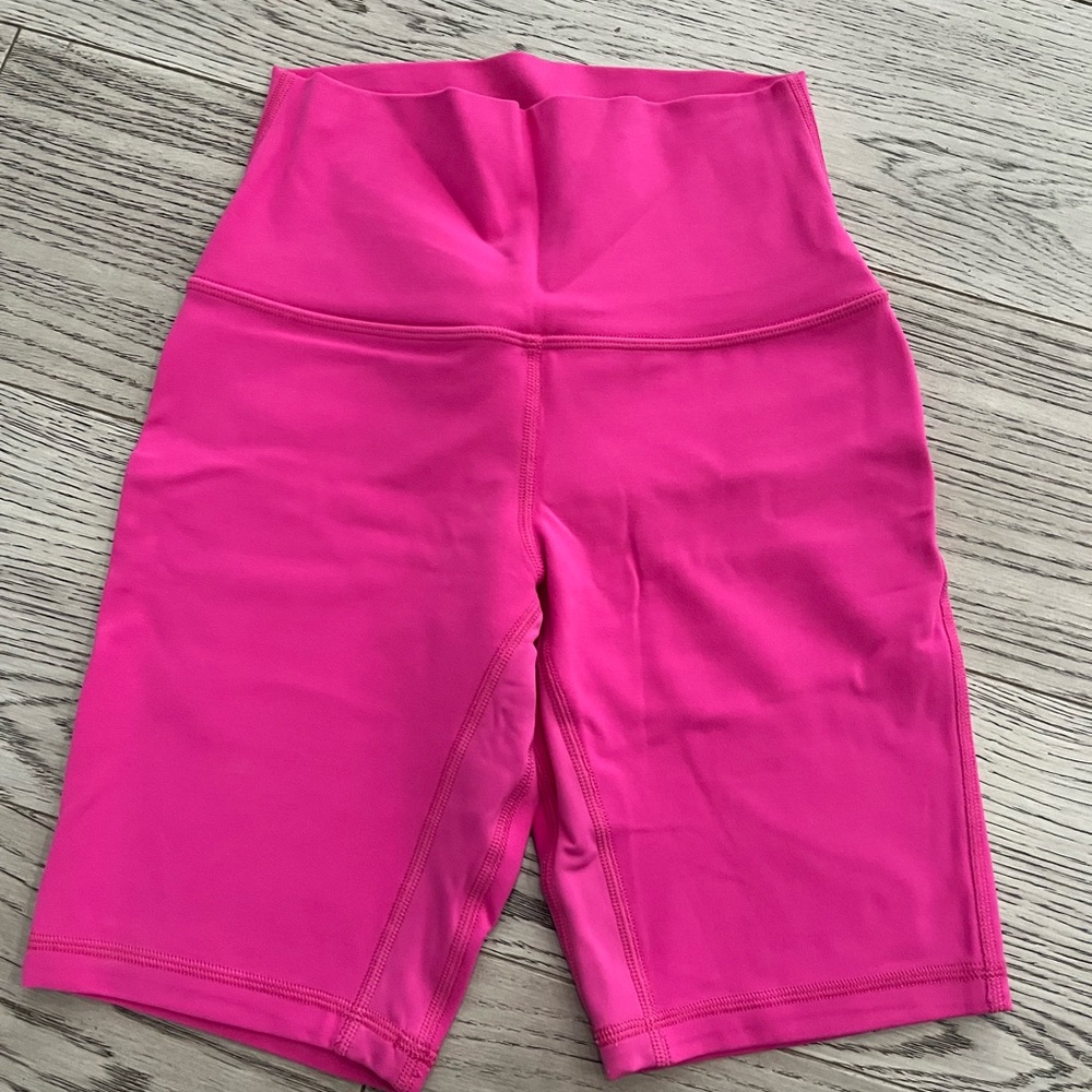 lululemon athletica Women's Bright Pink Bike Shorts